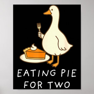 Funny Goose Thanksgiving koppels zwangerschapsaank Poster