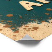 Funny goose with a knife illustration poster (Hoek)