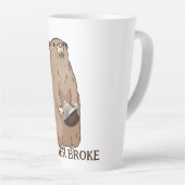 Funny Gopher Broke Latte Mok (Rechterhoek)