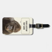 Funny Gorilla aangepast bagagelabel (Voorkant horizontaal)