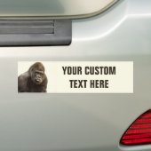 Funny Gorilla aangepaste bumpersticker (Op auto)