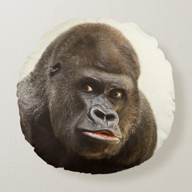 Funny Gorilla, aangepaste kussen (Voorkant)
