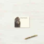 Funny Gorilla aangepaste tekst Post-it notities Post-it® Notes (Op bureau)