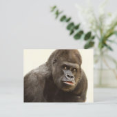 Funny Gorilla briefkaart (Staand voorkant)