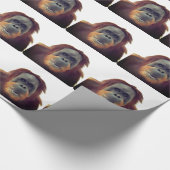 Funny Gorilla Chimp Monkey Cadeaupapier (Hoek)