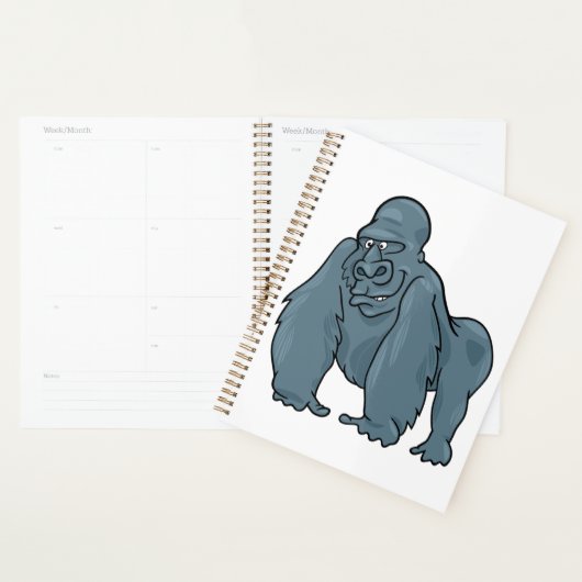 Funny Gorilla Cool Bleu Ape Animal Design (Devant avec enveloppe)