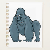 Funny Gorilla Cool Bleu Ape Animal Design (Devant)
