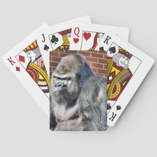 FUNNY GORILLA POKERKAARTEN (Achterkant)
