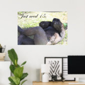 Funny Gorilla Poster (Thuiskantoor)