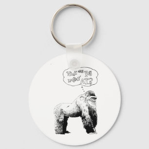 Funny Gorilla Sleutelhanger