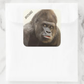 Funny Gorilla-stickers Vierkante Sticker (Tas)
