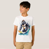 Funny gorilla surf T-Shirt (Devant entier)