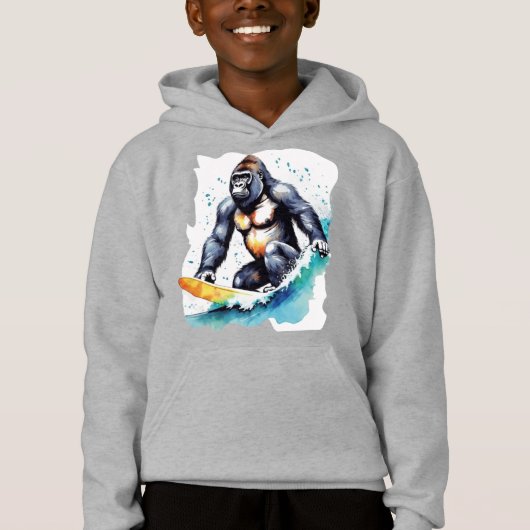 Funny gorilla surf T-Shirt (Devant)