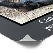 Funny Gorilla, te veel Poster van Weekend Party (Hoek)