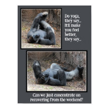 Funny Gorilla, te veel Poster van Weekend Party