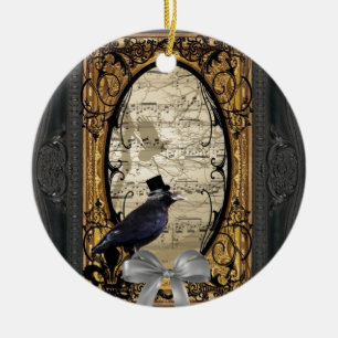 Funny  Gothic bruiloft Keramisch Ornament