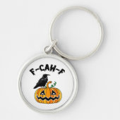 Funny Gothic Crow Humor F-Caw-F Essential Sleutelhanger (Voorkant)