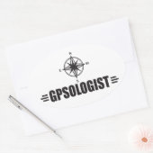 Funny GPS Ovale Sticker (Envelop)