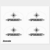 Funny GPS Ovale Sticker (Vel)