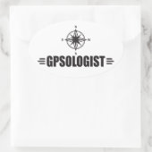 Funny GPS Ovale Sticker (Tas)