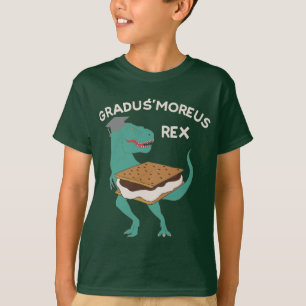 Funny Gradu Smoreus Afstuderen Dinosaur Smores T-shirt