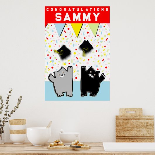 funny graduation congrats poster (Cuisine)