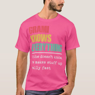 Funny Grami kent alles wat het beste is G T-shirt