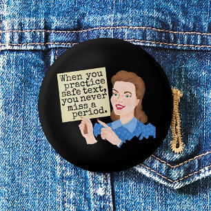 Funny Grammar Humor   Praktijkveilige tekstomroep Ronde Button 5,7 Cm