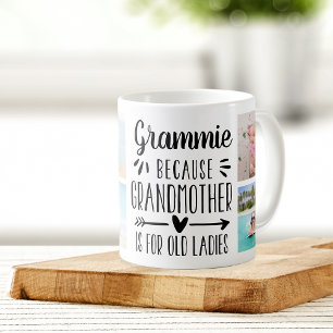 Funny Grammie Grandchildren Names & Photo Collage Koffiemok
