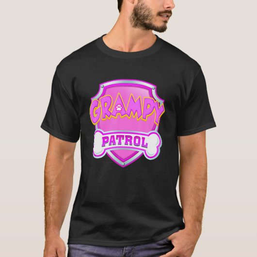 Funny Grampy Patrol - Dog Mam, papa voor mannen T-shirt (Voorkant)