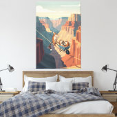 Funny Grand Canyon Canvas Afdruk (Insitu (Slaapkamer))