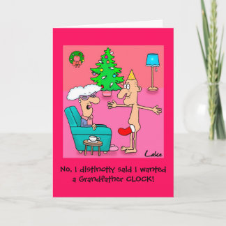Funny Grand-père personnalisé carte de Noël