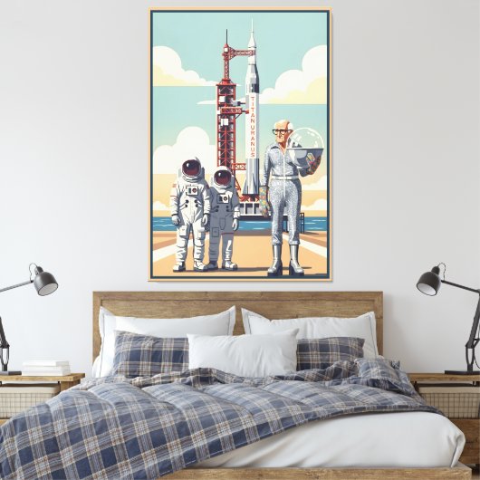 Funny Grandad Canvas Afdruk (Insitu (Slaapkamer))