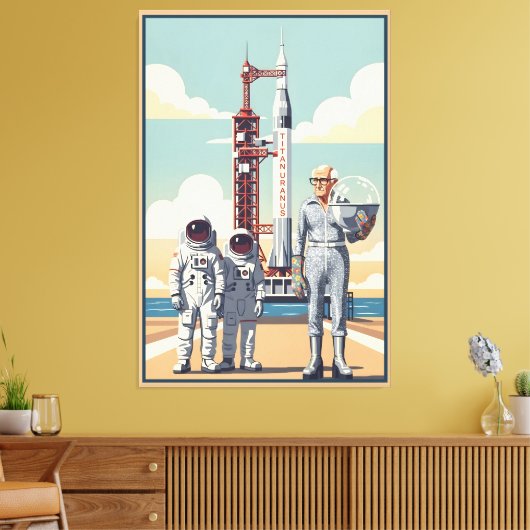 Funny Grandad Canvas Afdruk (Insitu (Woonkamer))