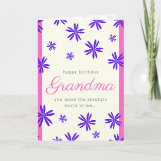 Funny Grandma carte d'anniversaire - Héritage