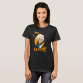 Funny Grandma With Coffee - Me Without Coffee - Sa T-shirt (Voorkant volledig)