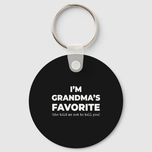 Funny Grandma's Favorite Shirt I'm Grandma's Favor Sleutelhanger (Voorkant)