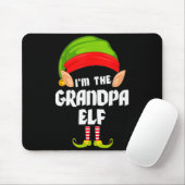 Funny Grandpa Elf Matching Family Group Pj Christm Muismat (Met muis)