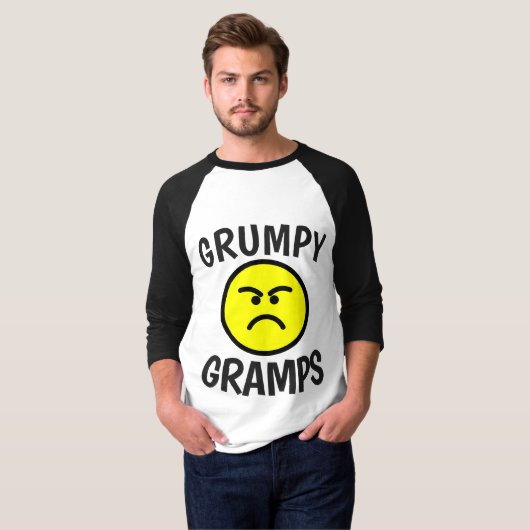 FUNNY GRANDPA T-shirts GRUMPY GRAMPS (Voorkant volledig)