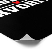 Funny Grandparent Favorite Granhild Poster (Hoek)