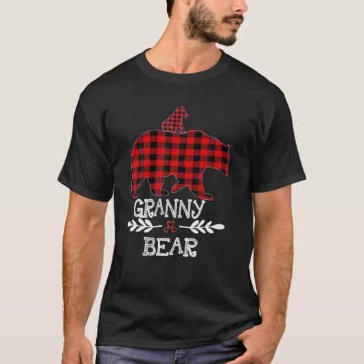 Funny Granny Beer Matching Family Kerstmis Beer R T-shirt (Voorkant)