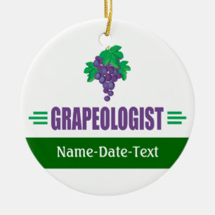 Funny Grapes Keramisch Ornament