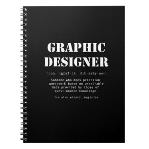 Funny Graphic Designer Dictionary Definition Gift Notitieboek