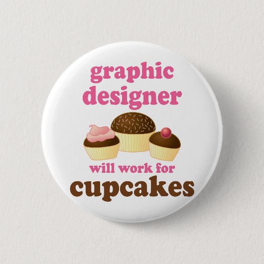 Funny Graphic Designer Ronde Button 5,7 Cm (Voorkant)