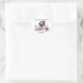 Funny Graphic Designer Sticker Pug More Pop Gift f (Tas)