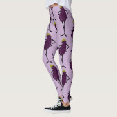 FUNNY GRAPHIC EGGPLANT LADY PATTERN LEGGINGS (Links)