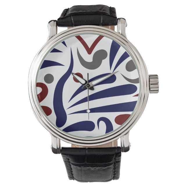 Funny Graphic Pattern Horloge (Voorkant)