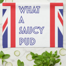 Funny Great British Bake van Saucy Pud