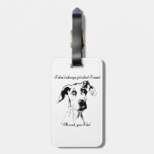Funny Great Dane Dog Quote Bagagelabel (Achterkant verticaal)