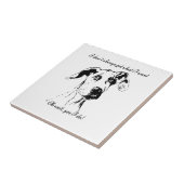 Funny Great Dane Dog Quote Tegeltje (Zijkant)